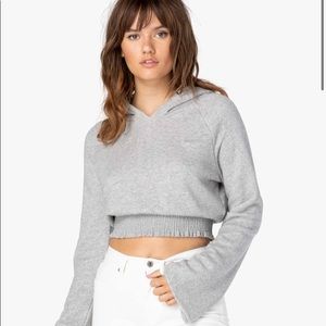 Beyond Yoga Smock Cropped Hoodie